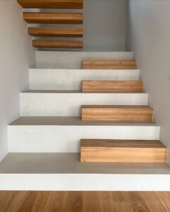 Schody z mikrocementu